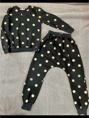 Doe a Dear Kids Polka Dot Two-Piece Set